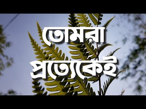 তোমরা প্রত্যেকেই